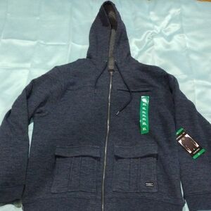 O'neill Men's Navy Blue Fleece Lined Jacket